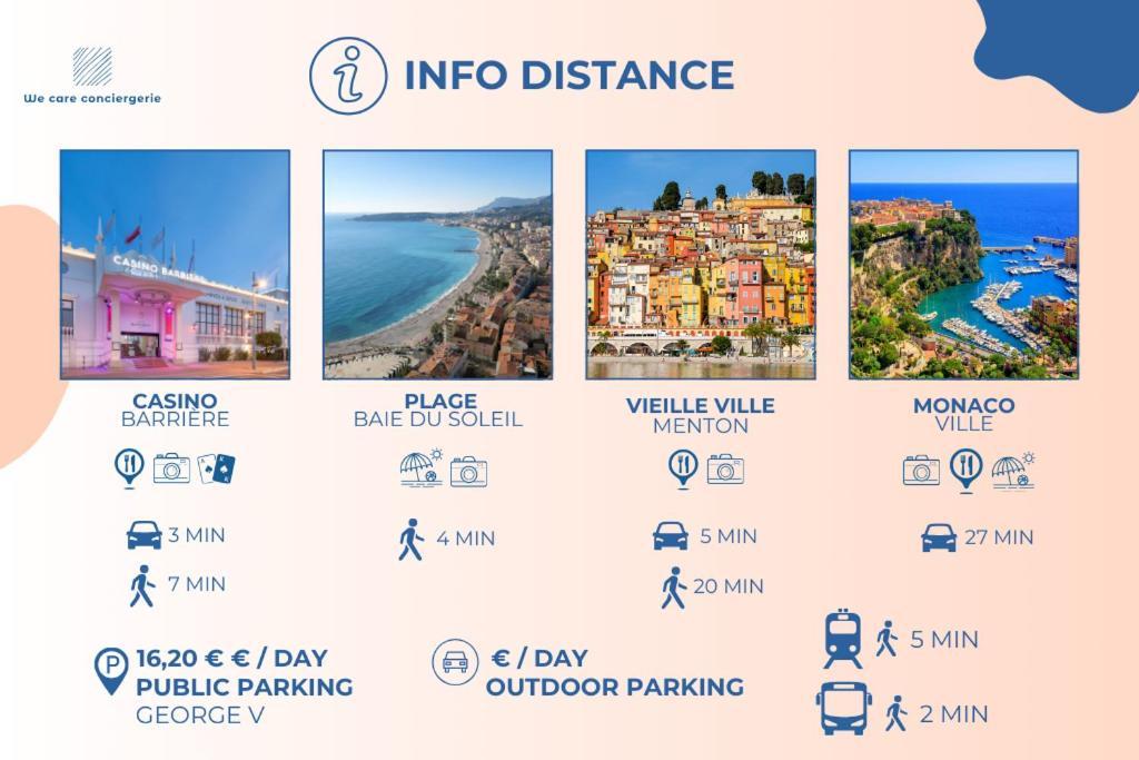 Charming Studio In The Heart Of Menton Exteriör bild
